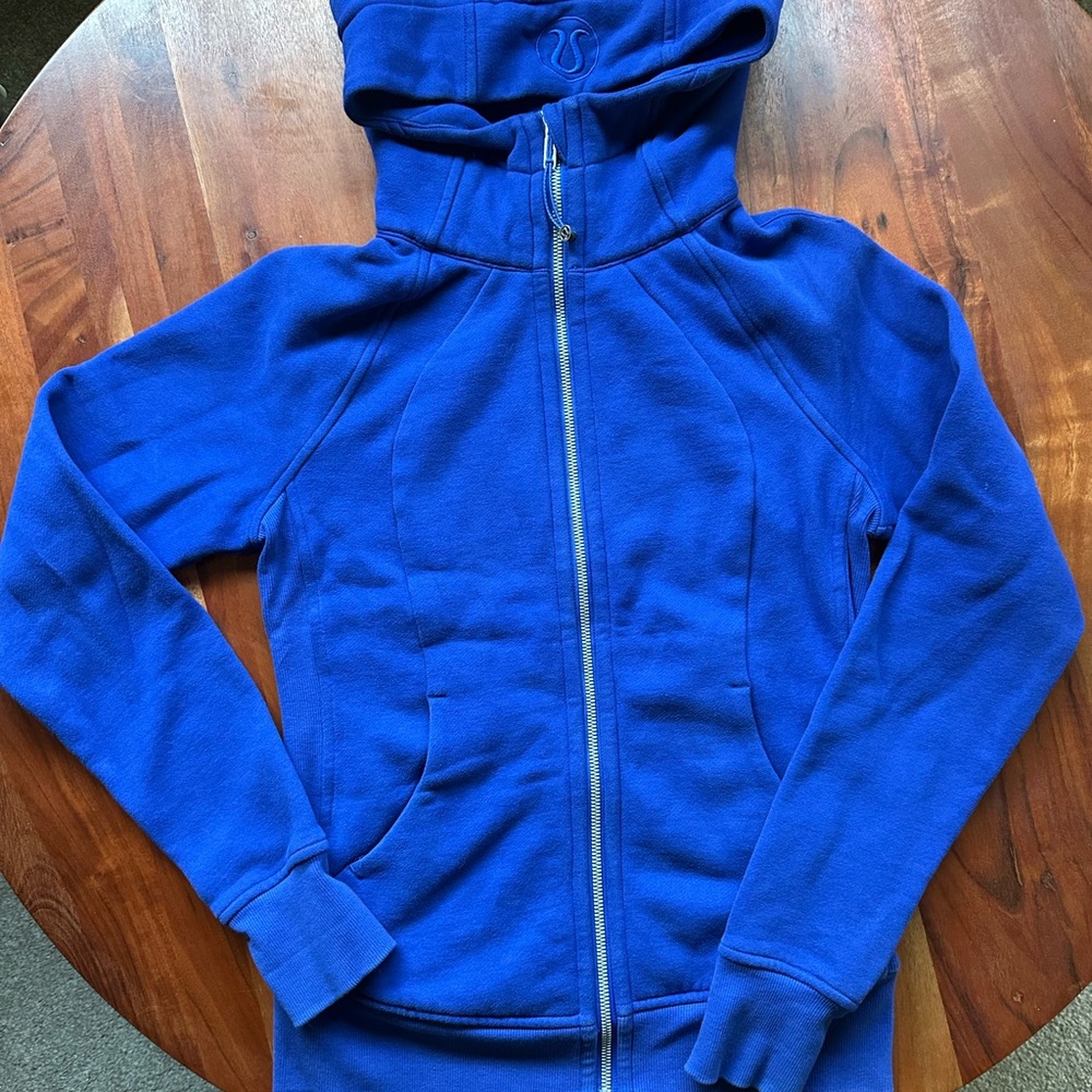Lululemon Women’s Full Zip Scuba Hoodie Size 4 - Jet Stream
